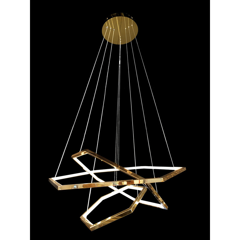 Everly Quinn Enochville 3 Light LED Tiered Chandelier Wayfair